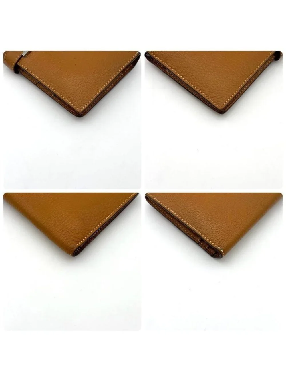 Hermes Bearn Souffle Classic Wallet Bifold Silver